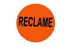 RECLAME STICKERS ROND ROOD 35mm  2000st